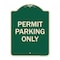 Signmission Permit Parking Only Heavy-Gauge Aluminum Architectural Sign, 24" x 18", G-1824-23313 A-DES-G-1824-23313 - alternate 1